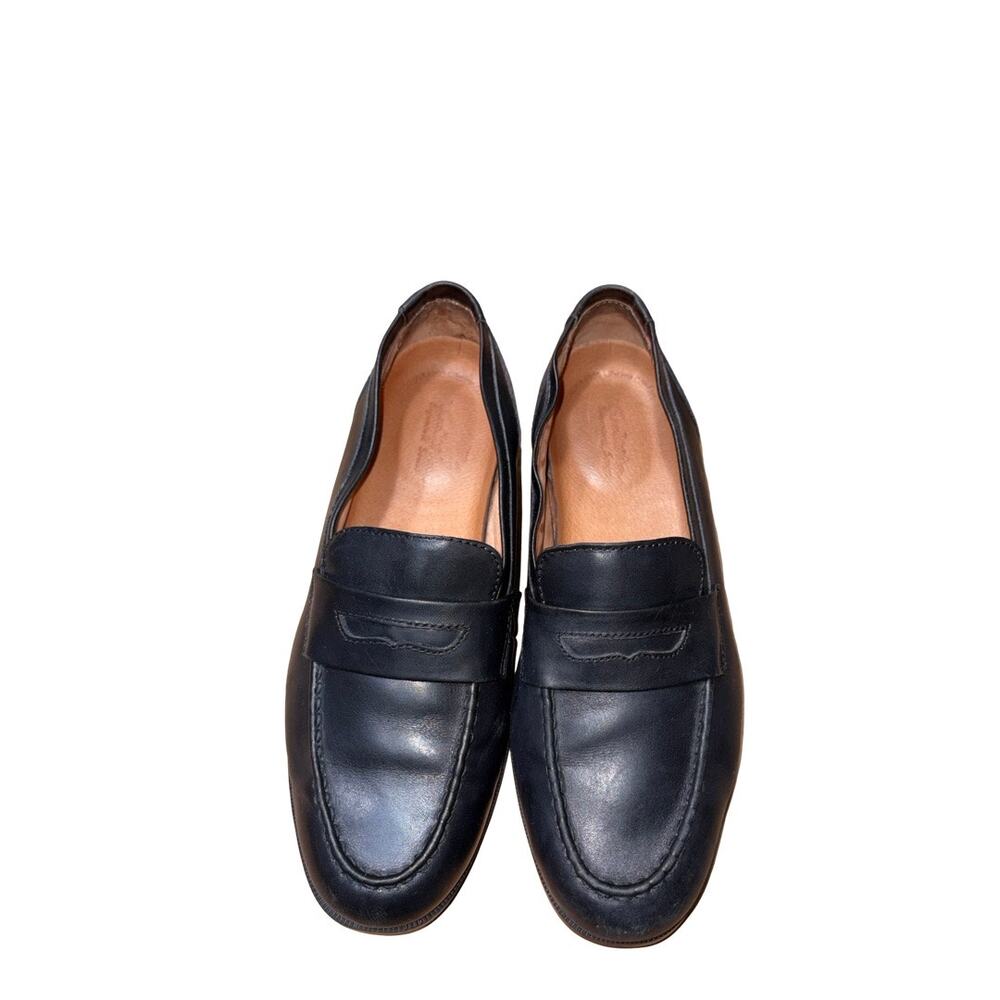 Thom McAn Black Leather Penny Loafers Size: US 6.5 Men's